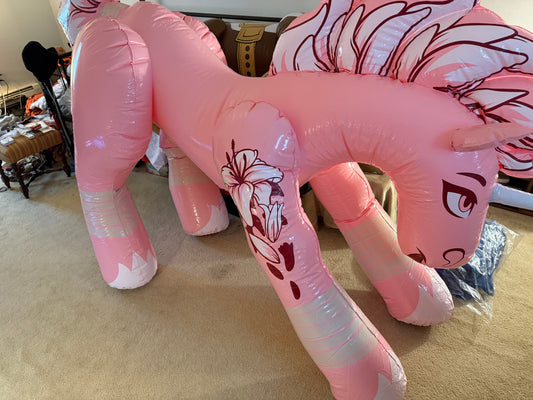 Spring Lily inflatable unicorn video