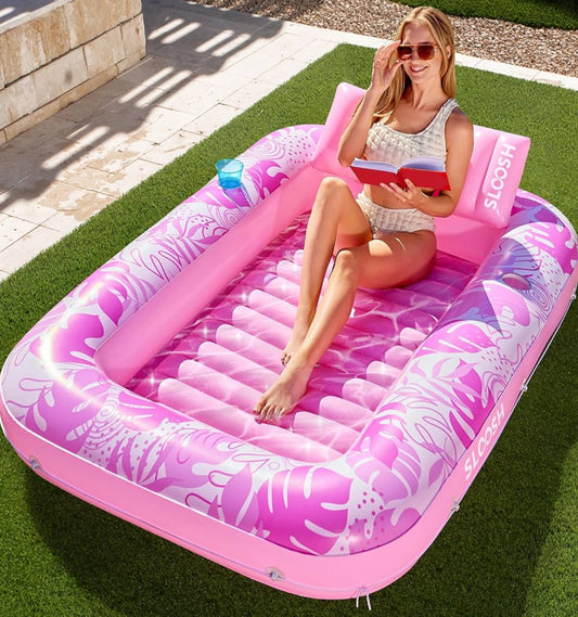 Floating lounger inflatable
