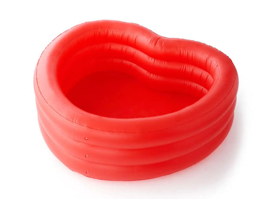 Inflatable heart pool